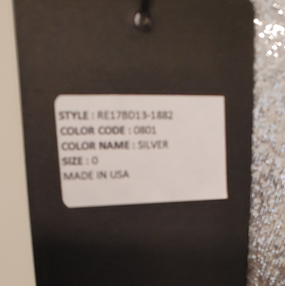 BAJA EAST Y2K METALLIC ASYMMETRICAL DRESS 0 - Picture 7 of 8